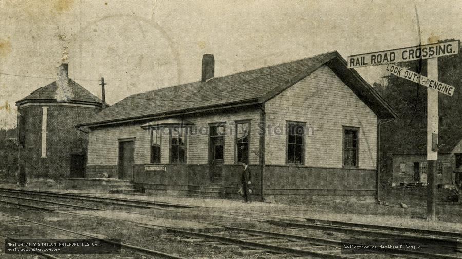 Postcard: Boston & Maine Railroad Station, Westmoreland, New Hampshire